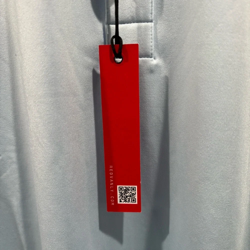 Redvanly Golf Shirt Harley Polo XL Breeze Blue Polyester Spandex NWT R2404 - Picture 4 of 13